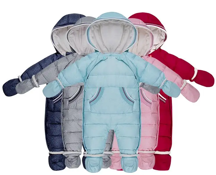 

Autumn And Winter Baby Down Jacket fleece snow wear 0-1 Year Old Down Jacket Baby Boy Girls Down Jumpsuit 5 colors baby clothing