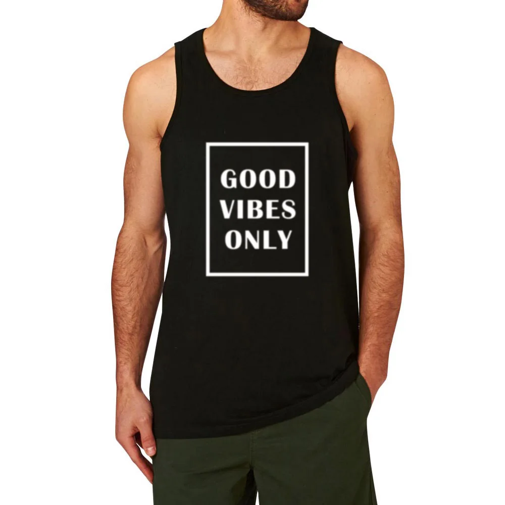 Мужские тренировочные майки Good Vibes Only для фитнеса | Мужская одежда
