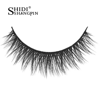 

SHIDISHANGPIN 1 box mink eyelashes natural long 3 pairs 3d mink lashes 1cm-1.5cm makeup false eyelashes full strip lashes x05