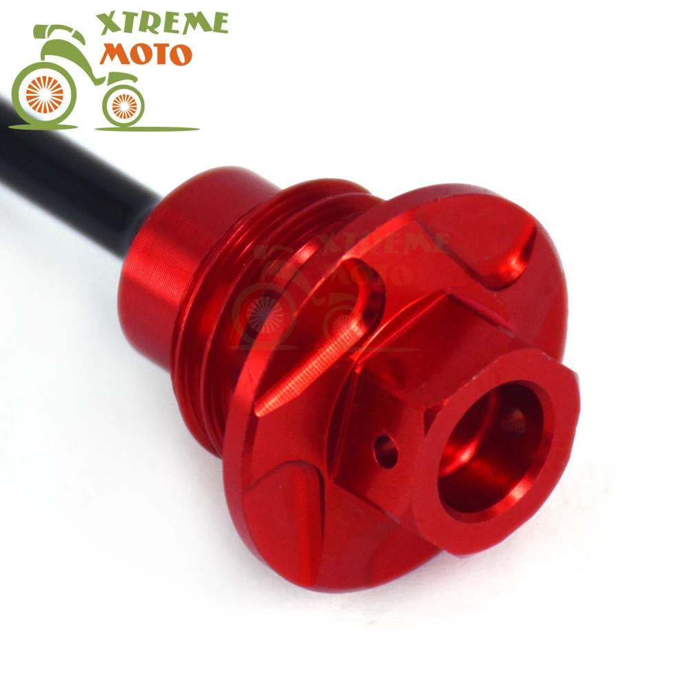 CNC Red Oil Dipstick Dip stick Engine Plugs Oil Filler Plugs For Honda CRF450R 09-16 09 10 11 12 13 14 15 16