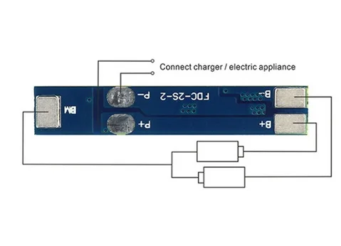 2S 3A литий-ионная литиевая батарея 7,4 8,4 в 18650 Защитная плата для зарядного устройства BMS PCM для литий-ионного Lipo батарейный блок для DIY Robot Kit