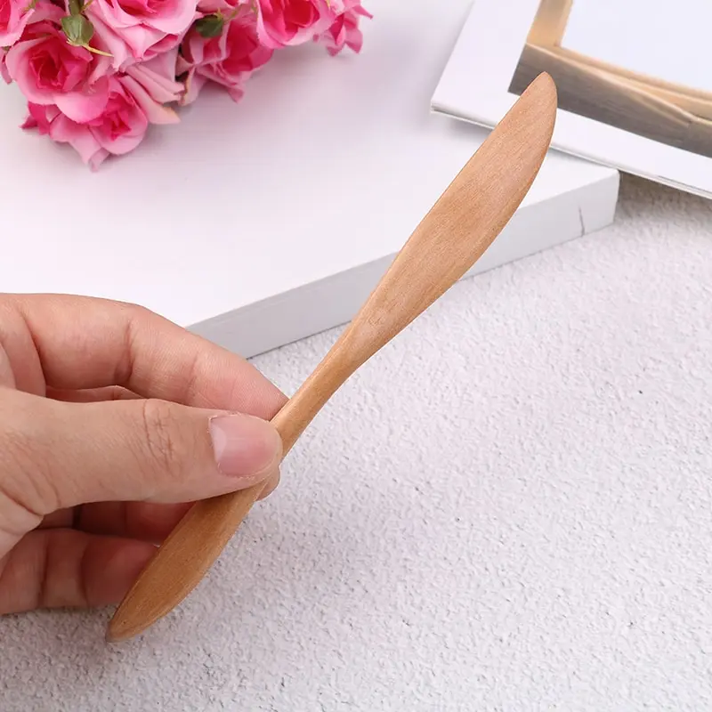 1 шт. нож стиль деревянная маска японский нож для масла нож для джема кухонные ножи посуда с толстой ручкой