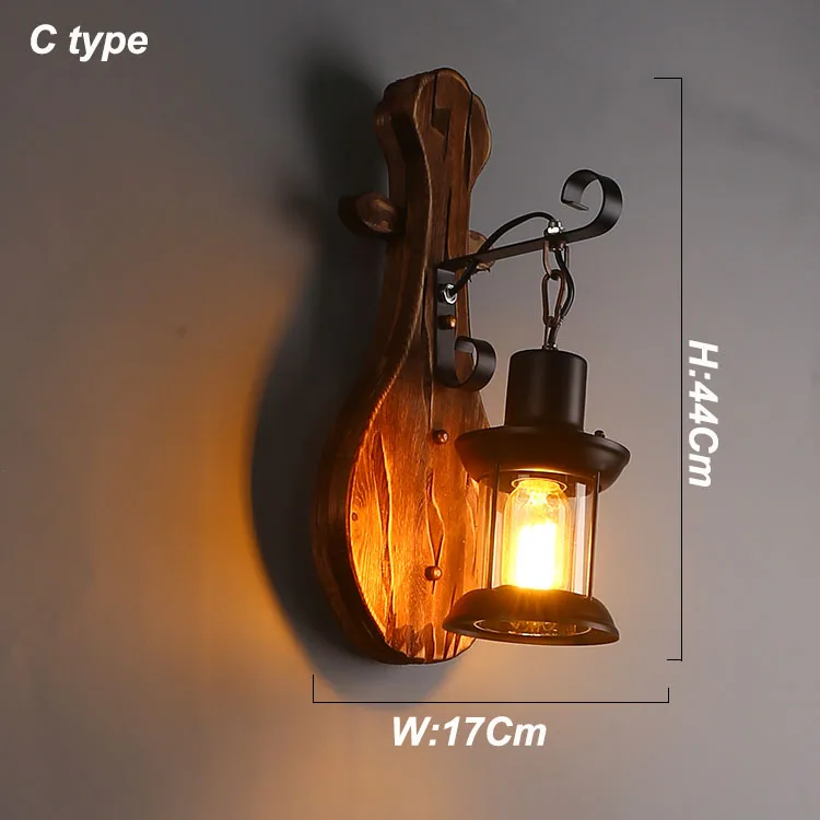 C type wall lamp