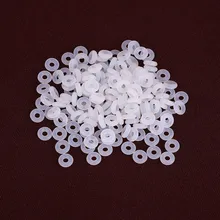 100 pcs a Lot 0.6*0.2mm Silica Gel Translucent Rubber Elastic Stopper Beads Fit For Pandora Charms Beacelet