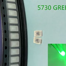 4000 шт. 5630/5730 SMD/SMT зеленый SMD 5730 светодиодный поверхностный монтаж зеленый 2,0~ 3,6 В 520-525nm ультра Birght светодиодный Диод чип 5730 зеленый