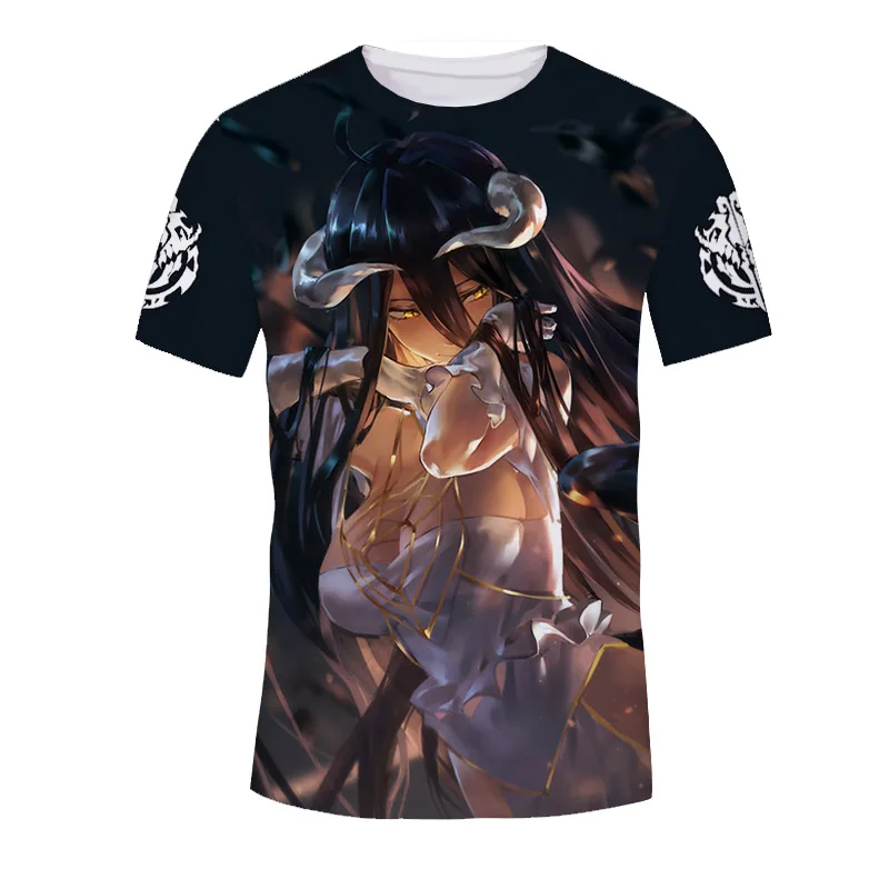 Футболка Coshome Overlord Albedo Ainz Ooal карнавальный костюм футболки с аниме рисунком
