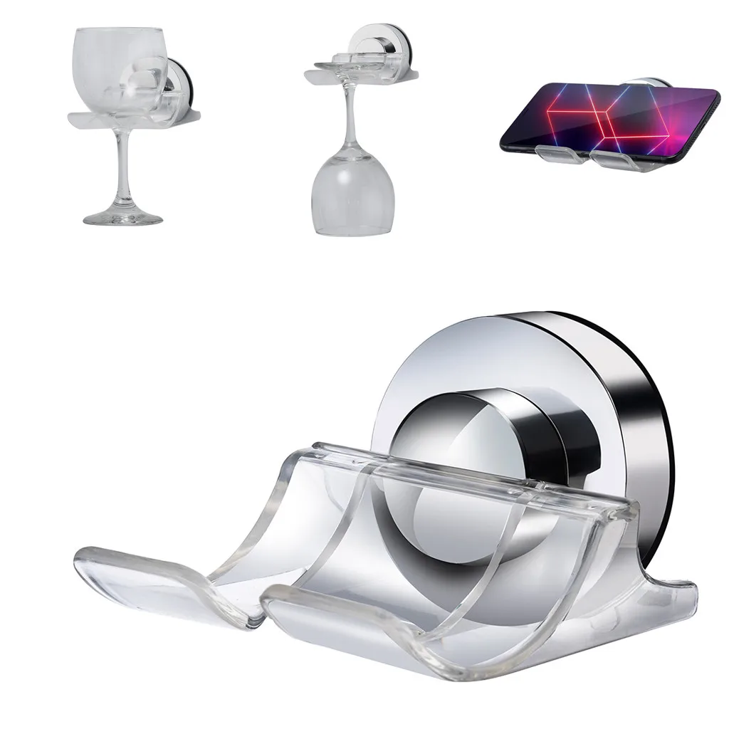 

1 PC Bath & Shower Suction Cupholder Caddy For Beer Wine Sucker Cup Holder Phone,Shaver Shelf attaccapanni da muro &s
