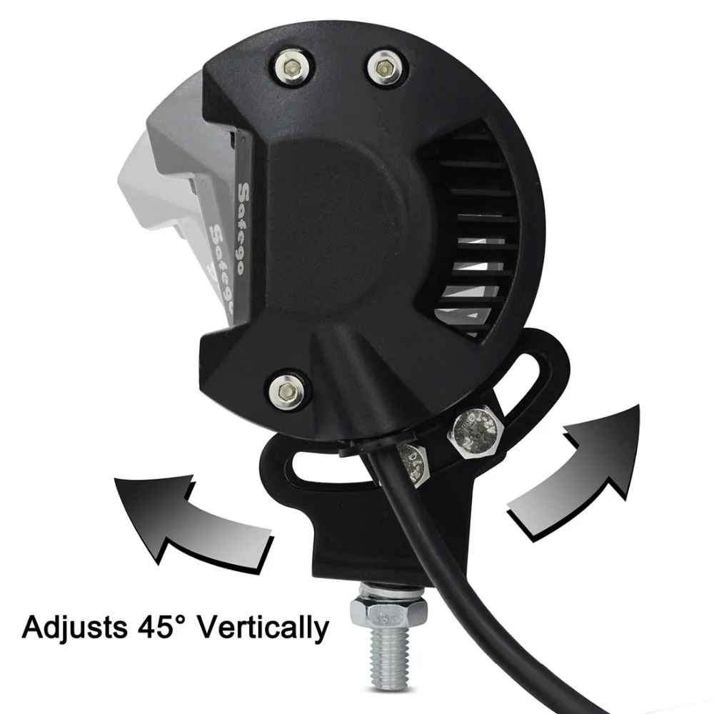 2 шт. Safego луч потока Светодиодный свет бар 36 Вт светодиодный рабочий свет 12 в 24 В для грузовика внедорожник Лодка 4X4 4WD ATV UTE трактор светодиодная фара на панель