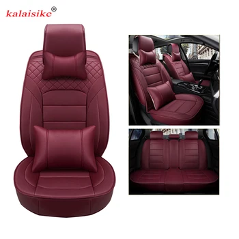 

kalaisike leather universal car seat cover for Mercedes Benz all models E C ML GLK GLA GLE GL CLA CLS S A B CLK SLK G GLS class
