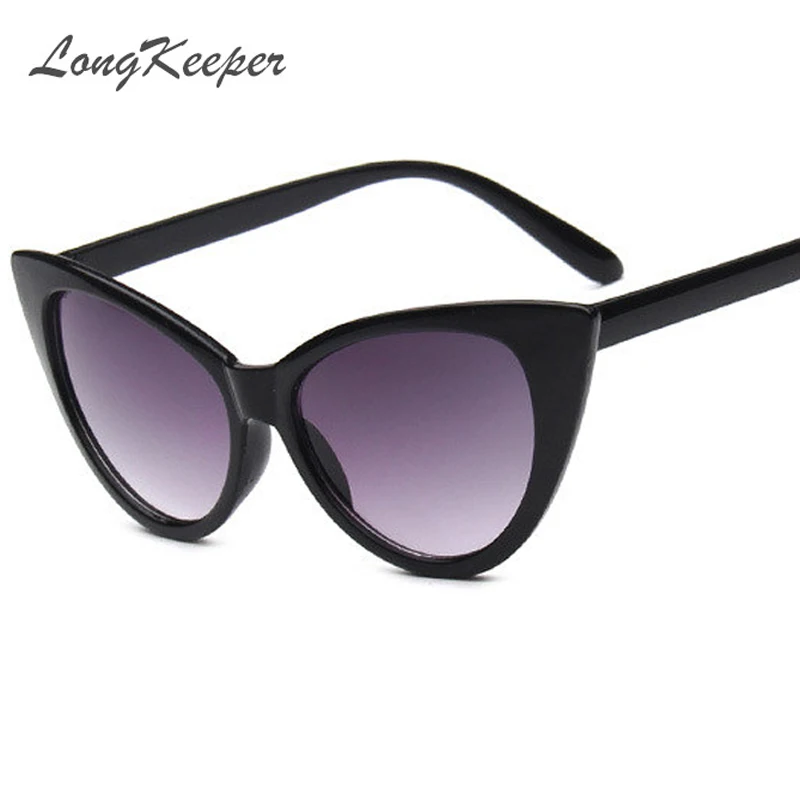 LongKeeper Солнцезащитные очки женские аксессуары CatEye стиль брендовые Дизайнерские