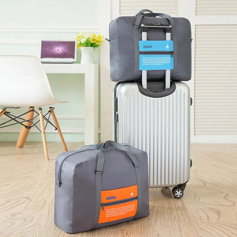 Portable Large Capacity Traveling Storage Bag Nylon Zipper Weekend