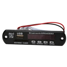 3.0 Bluetooth MP3 Decodificación Junta Módulo LED 7-12 V DIY USB/SD/MMC APE FLAC Decodificador Record Reproductor de MP3 AUX FM Interruptor de Carpetas L3FE