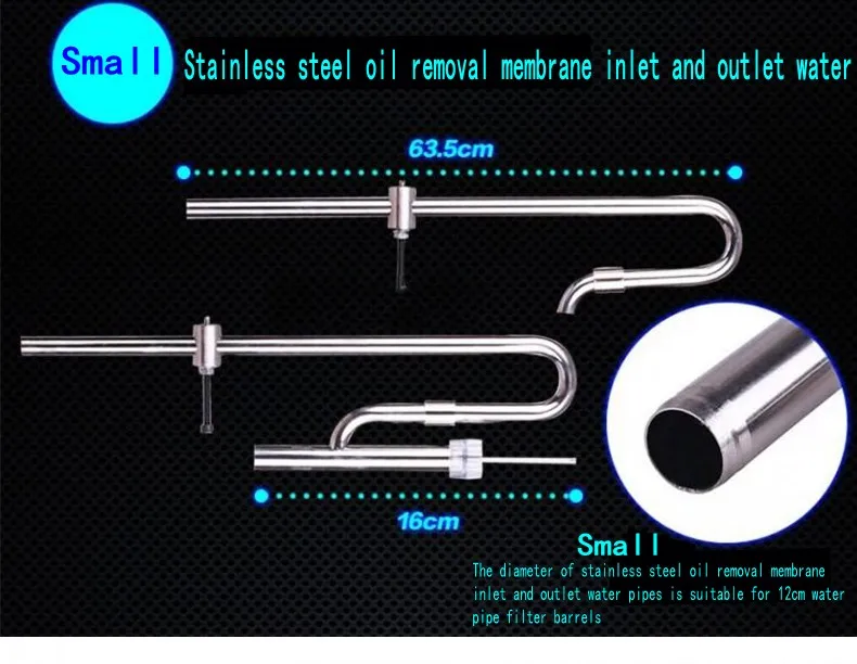 Аквариумный фильтр баррель из нержавеющей стали впускной и выходной трубы набор поставляется с маслоудалителем и шестигранной Замена гаечного ключа инструмент