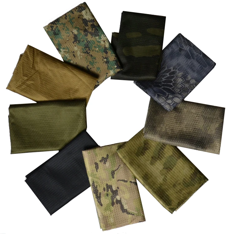 

100% Cotton Keffiyeh Scarf Shemagh Tactical Sniper Veil Mesh Net Camo Scarf For Airsoft, Paintball, Shooting, Hunting, Wargame