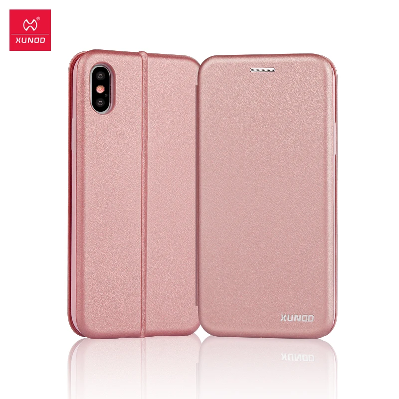 

XUNDD Business Style Leather Phone Case for iPhone X XS XS Max XR 360 Degree Full Cover Vintage Phone shell Saina