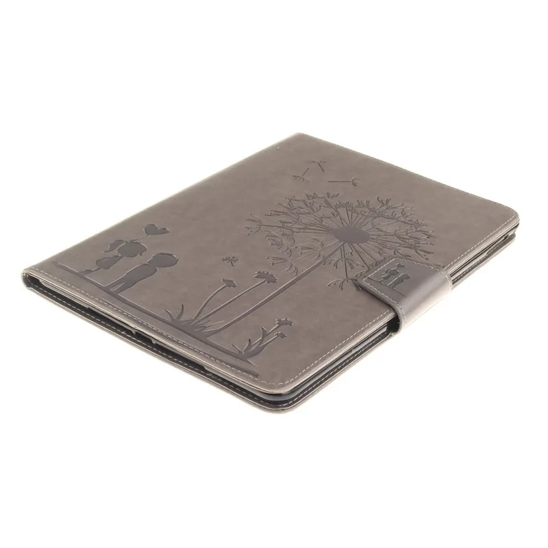 Tablet Cover For Apple Ipad Air 2 Case Magnet Stand Wallet Flip Embossing Lovers Dandelion Luxury Retro Card Holder For IPad 6 (28)