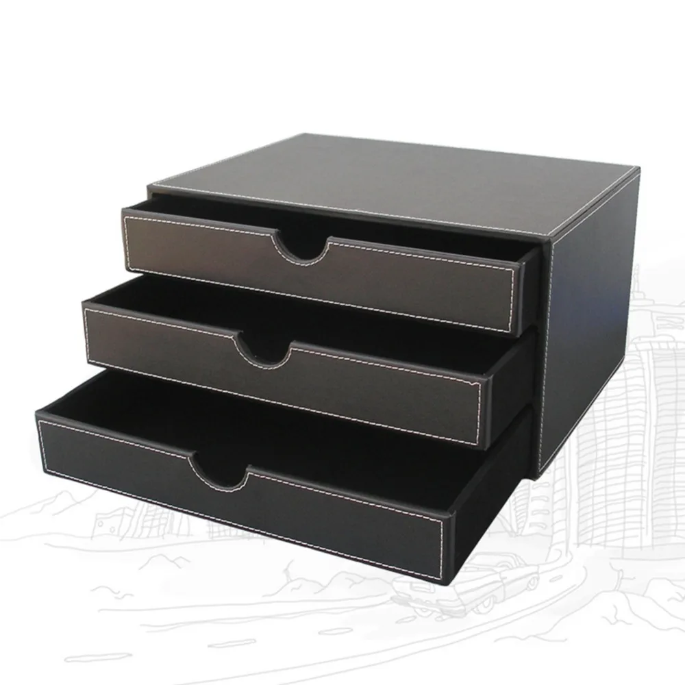 9 Pieces Office Desk Organizer Set Pen Stationery Holder Mouse Pad Tissue Boxes Ashtray Document Rack Drawer Desk Mat