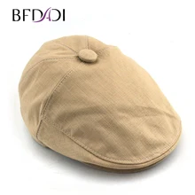 BFDADI размер 57-60 см летний остроконечный берет шляпа газетная шапка с козырьком, кепка берет таксиста в стиле Гэтсби, плоская кепка льняная Кепка