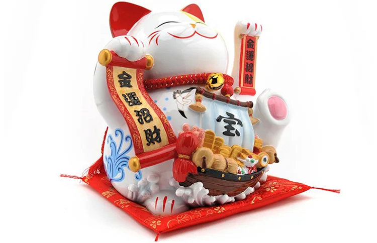 Номер супер большой кот счастливый Копилка Подарочная коробка Упаковка украшения Японский кот бизнес