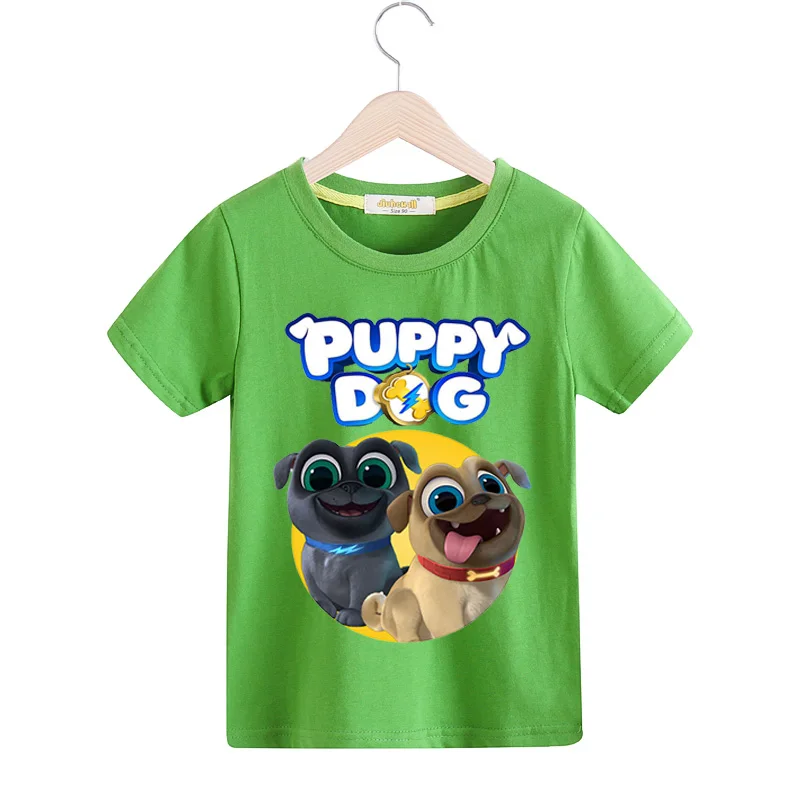 

Boy Girls O-Neck White T-shirt Kids Puppy Dog Pals Printing T Shirts Children Shirt Clothes Baby Cotton Tee Tops Costume TX069