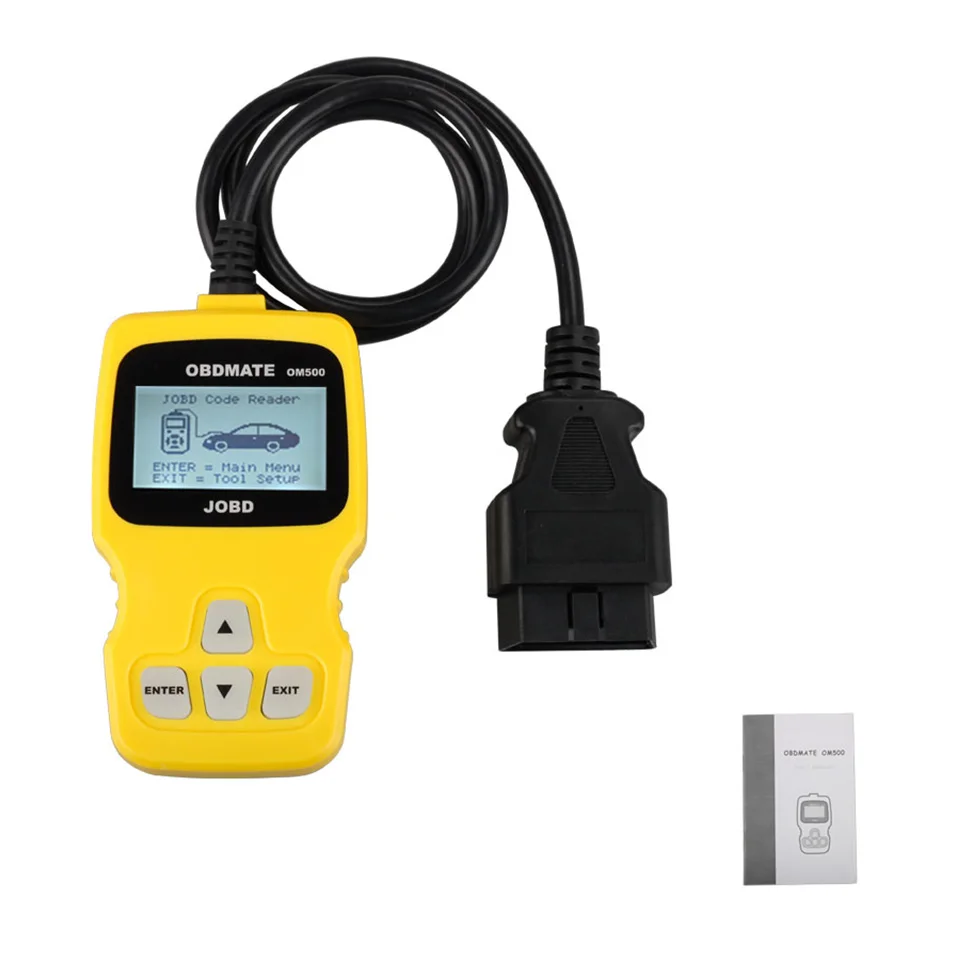 OM500 профессиональное автоматическое сканирование Original OBDMATE OM 500 OBDII автомобиля OBD2 16-контактный диагностический инструмент OM-500 код ридер диагностический сканер