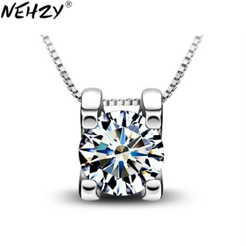 

NEHZY Silver square pendant wild corners of lady fashion cute crystal jewelry jewelry factory wholesale high quality
