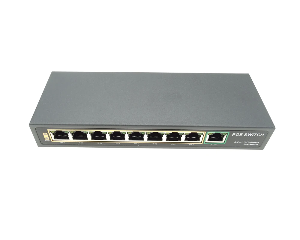 

9 Port 8 PoE Switch 1 uplink port 10/100mpbs used For IP POE Camera Network Switch Devices Network Switch,min:1pcs