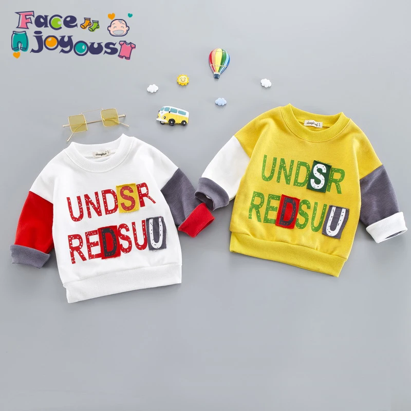 

Spring And Autumn Baby Boys And Girls Casual Sweater Toddler Baby Long-sleeve Letter Jumper Knitwear For Baby Cartoon Clothing