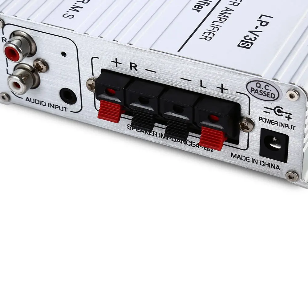 Lepy LP V3 12 В мини Hi Fi стерео цифровой усилитель мощности MP3 автомобильный аудио