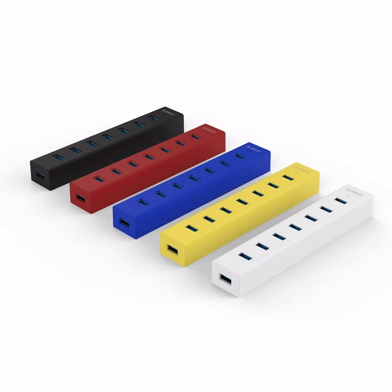 Распродажа usb-хаб 7 портов разветвитель 2,0 хаб для ноутбуков MAC идеально с кабелем для передачи данных 100 см/30 см