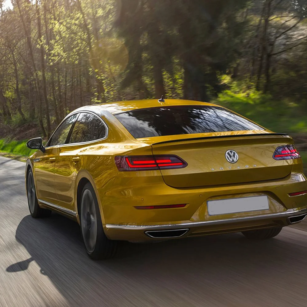 Спойлер для Volkswagen Arteon CC, высококачественный АБС-пластик, неокрашенный, для заднего крыла автомобиля, Праймер, цветной спойлер, белый, черный