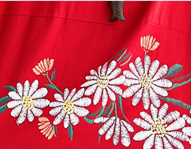 Одежда в восточном стиле, женские топы, лето, свободная Ретро винтажная рубашка с цветочным принтом и коротким рукавом, Женские китайские Топы TA1610