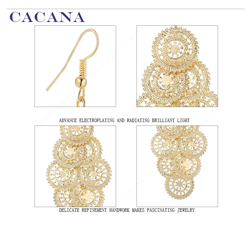 CACANA Dangle Long Earrings For Women Hot Wheels Fashion Bijouterie Hot Sale No.A784 A785