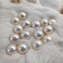 Соль море MABE жемчуг Белая Монета Форма 14-15 мм бусины природа монеты свободные бусины без отверстия кулон FPPJ