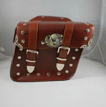 Free shipping for motorcycle side car chartered cruise Bag modified side boxes side bags kits motorcycle saddle bag /Brown