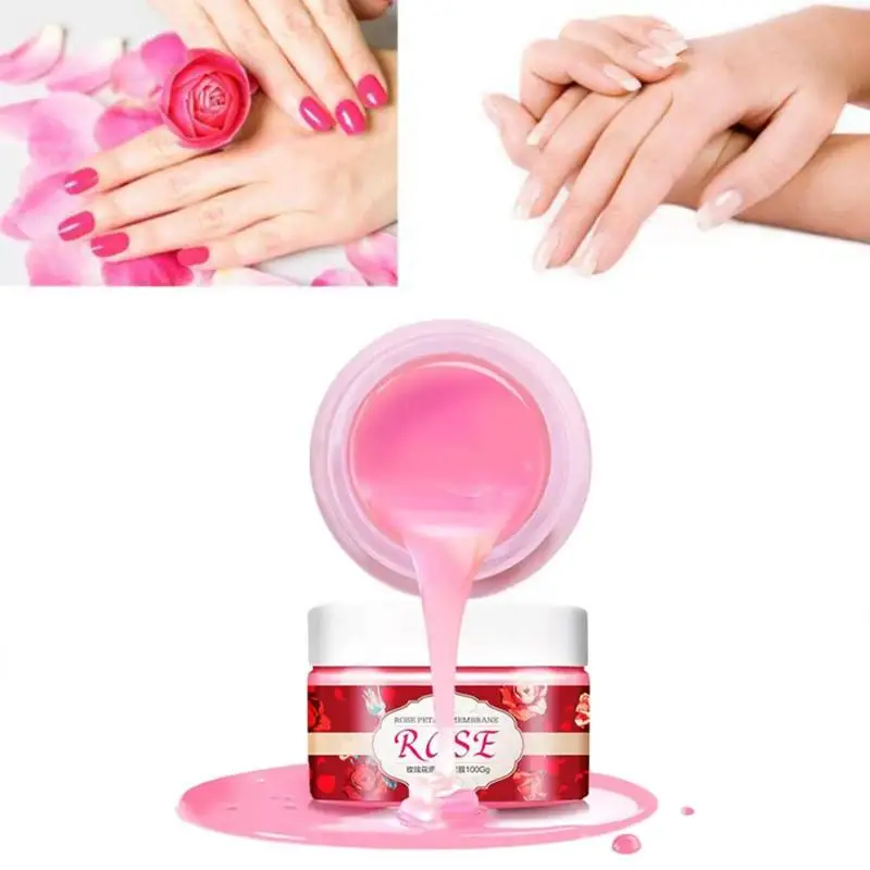 New Rose Nail Paraffin Wax Fungal Nail Treatment Wax Sleek Smooth Exfoliation Skin Moisturizing Whitening Fine Lines Hand Care