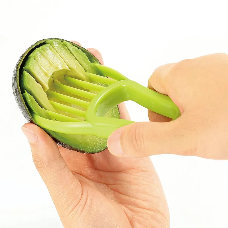 3 в 1 пластик авокадо Slicer Multi-functional нож для резки фруктов Corer целлюлозы сепаратор Ши масло нож кухонные гаджеты