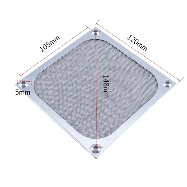 Металлический пылезащитный сетчатый Пылезащитный фильтр 12 см для ПК чехол для компьютера Вентилятор охлаждения