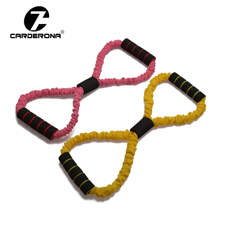 CARDERONA Muscle Resistance Bands Silicone Fitness Yoga Workout Pulling