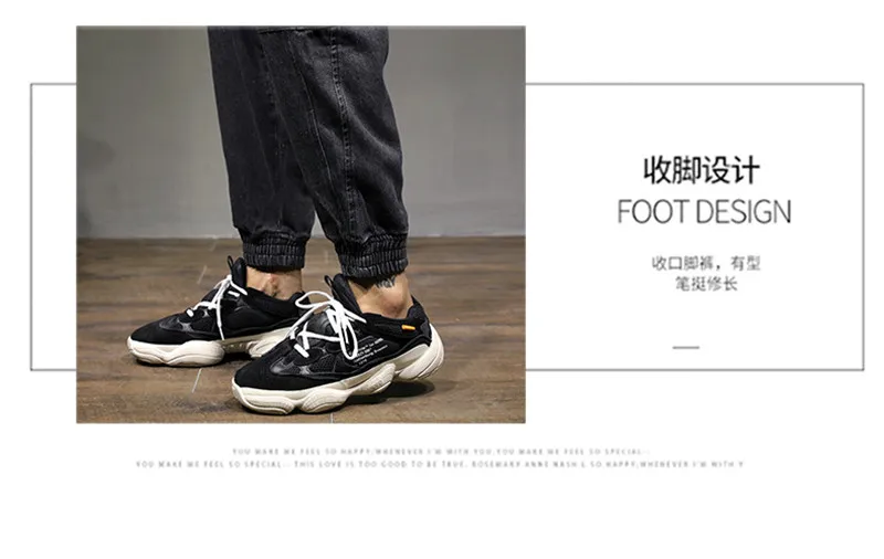 2018 Brand Mens Fashion Harm Pants Autumn Winter Male  Loose Denim Trousers Hip Hop Print Multi-pockets Jeans Pants Large Size  (19)