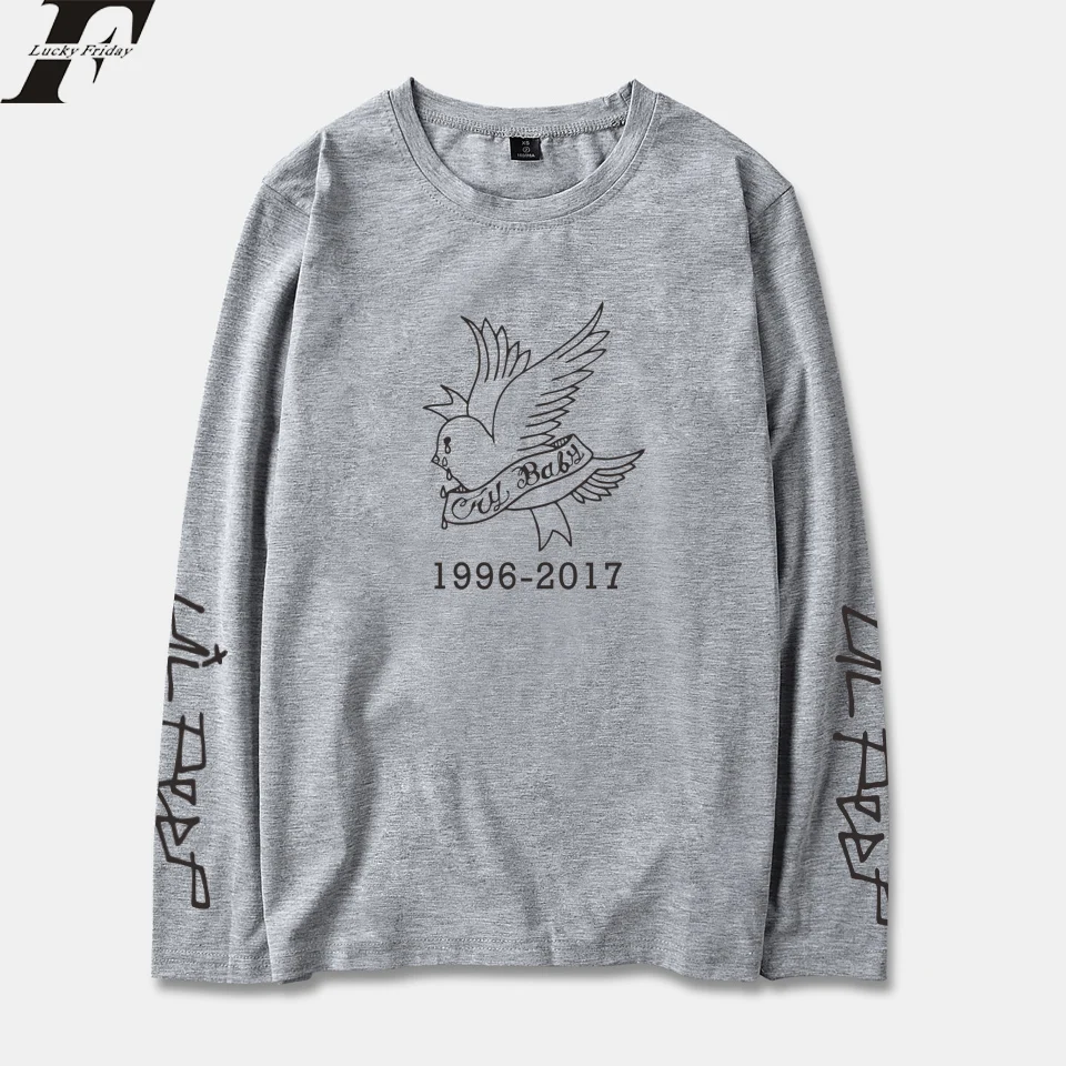 LUCKYFRIDAYF 2018 Lil Peep Rap Spring Long Sleeve T-Shirt Men/Women Cotton Print Casual Style Man Streetwear T-shirt Clothes LUCKYFRIDAYF 2018 Lil Peep Rap Spring Long Sleeve T-Shirt Men/Women Cotton Print Casual Style Man Streetwear T-shirt Clothes