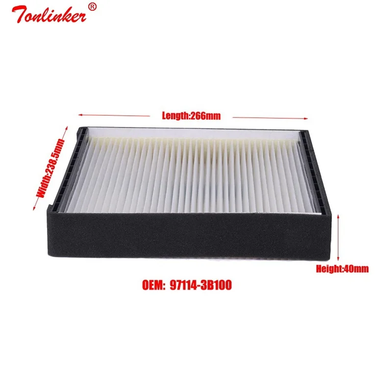 

Cabin Filter For Hyundai Equus JS 3.5 2006-2009/Kia Opirus GH 3.0 GH300 3.5 Model 2003-2008-2019 Oem 97114-3B000 1Pcs Car Filter