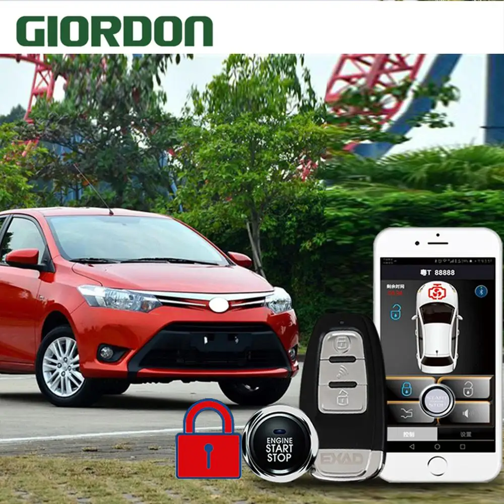 

Universal CarVehicle Keyless Entry System With Control the car by mobile phone automatically(Use APP) MP913