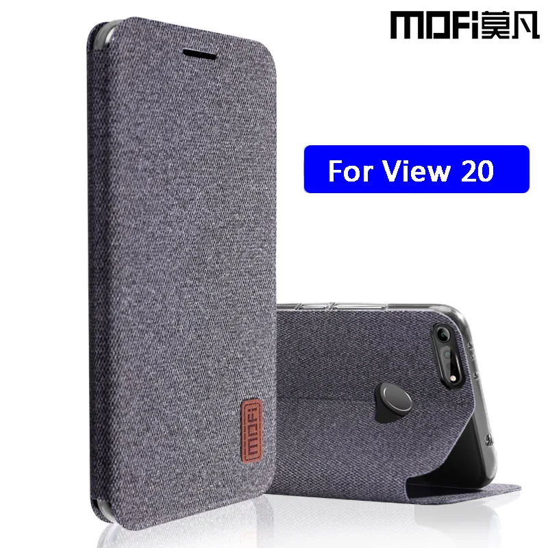

for Huawei honor view 20 case flip cover fabric full protective silicone v20 back coque fundas MOFi original honor view 20 case