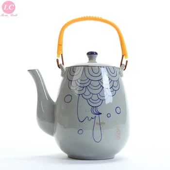 

Water Jug Pot Table Water Kettle 2000ml Ceramic Kettle Quiet Time Small Blue-white Kettle Jug Pot Tea Pot