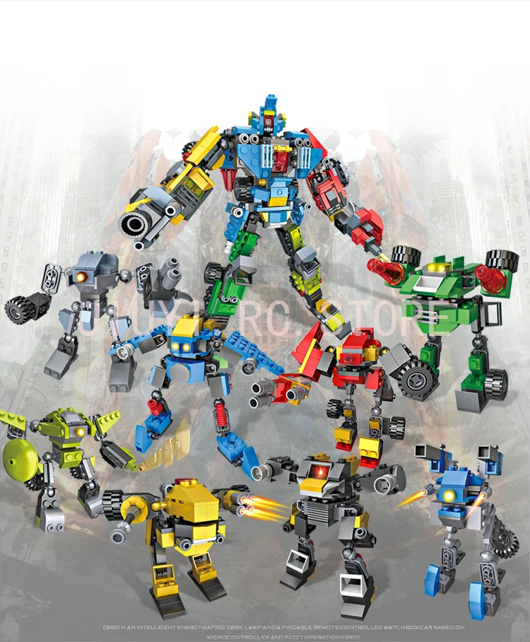 8in1 Similar Transformers Building Block 739pcs Compatible Legos Friend Toy Children Birthday Gift (2)