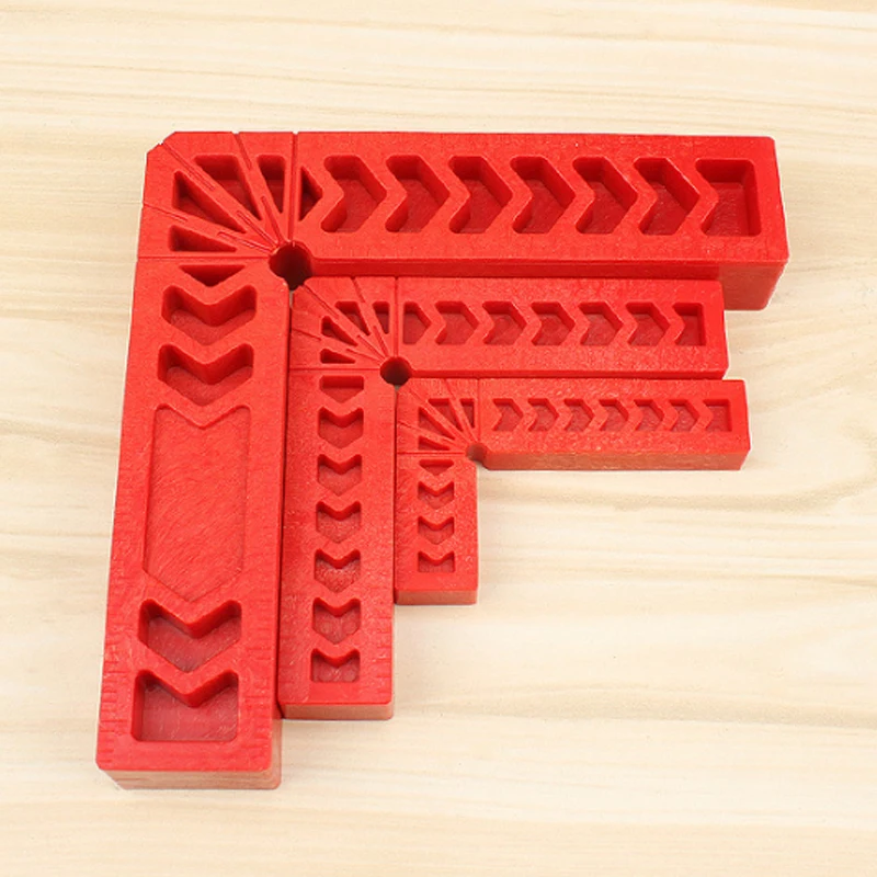 DWZ 4Pcs 90 Degree Plastic L Shape Corner Clamping Square Right Angle Clamps Ruler