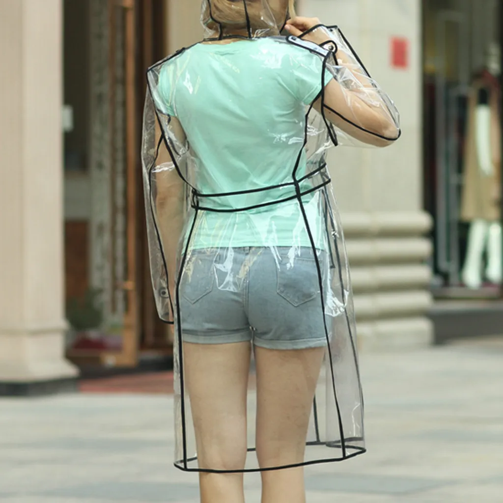 أزياء المرأة المطر سترة في الهواء الطلق حزام للماء يندبروف معطف أبلى مقنعين حزام ملابس ضد المطر واقية chamarras دي موهير