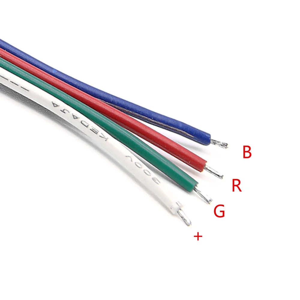 4pin RGB Светодиодная лента Разъем для SMD 2835 3528 5050 5 шт./лот|Соединители| |