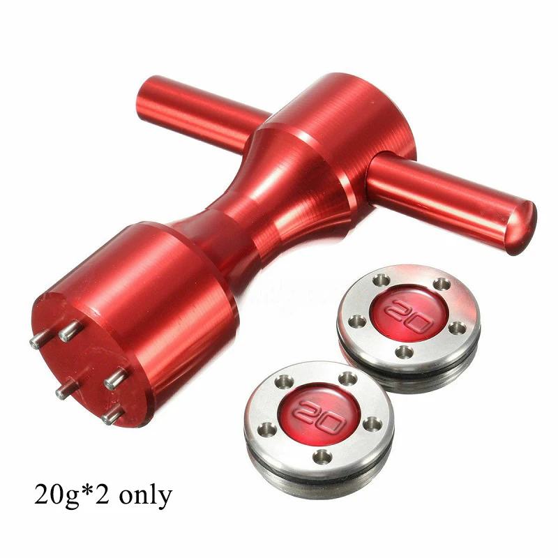 2019 Golf Putter Screw Wrench Big Tooth 20g*2 only Golf Screw Wrench Red Portable Putter Hot Sale